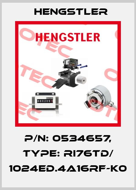 p/n: 0534657, Type: RI76TD/ 1024ED.4A16RF-K0 Hengstler