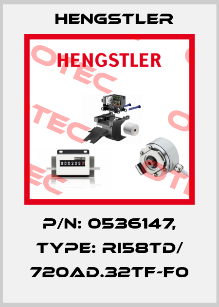 p/n: 0536147, Type: RI58TD/ 720AD.32TF-F0 Hengstler