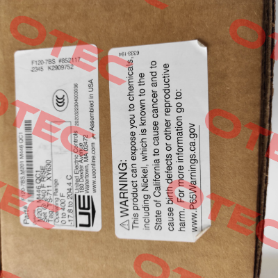 F120-7BSM201- M446-QC1 United Electric Controls