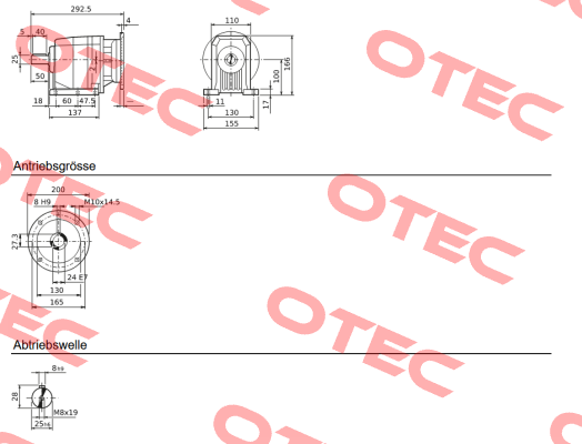 C222P 2.7 P90 B3 - B1410008 Bonfiglioli