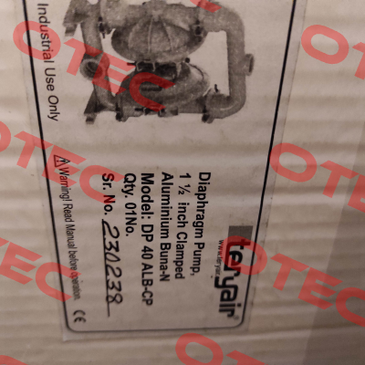 DP-40 1 1/2" Alu/Buna 2 TERYAIR