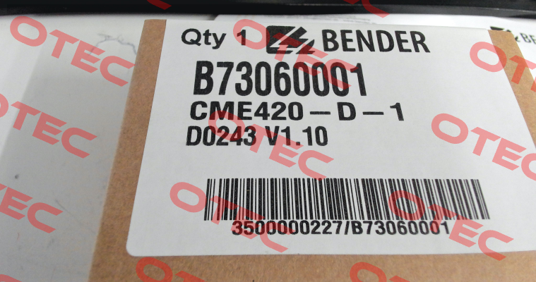 p/n: B73060001, Type: CME420-D-1 Bender