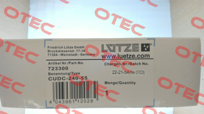 CUDC-240-55 / 723300 Luetze