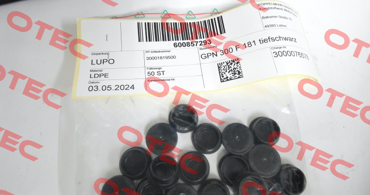 GPN 300 F 181/300 0181 9500 Poppelmann