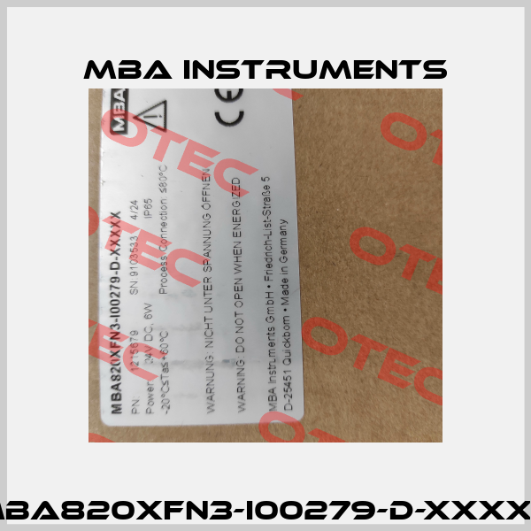 MBA820XFN3-I00279-D-XXXXX MBA Instruments