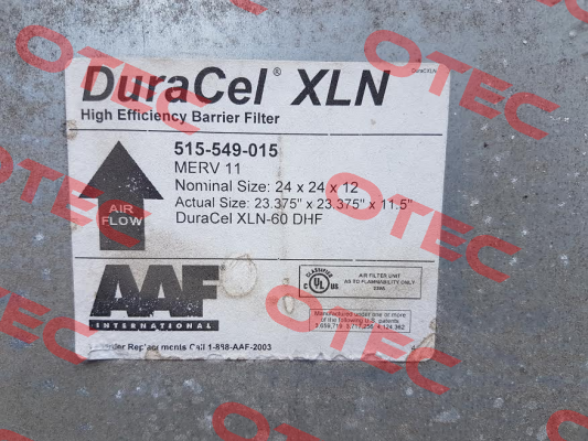 515-549-015 REPLACED BY XL60N (M516-101-001)  AAF