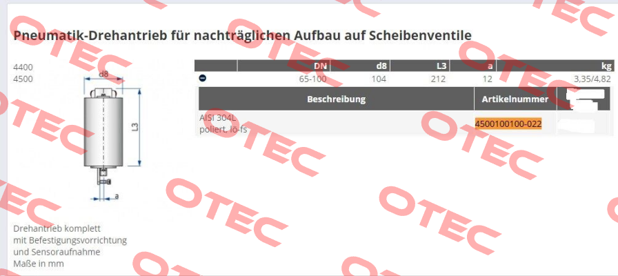 4500100100-022 Kieselmann