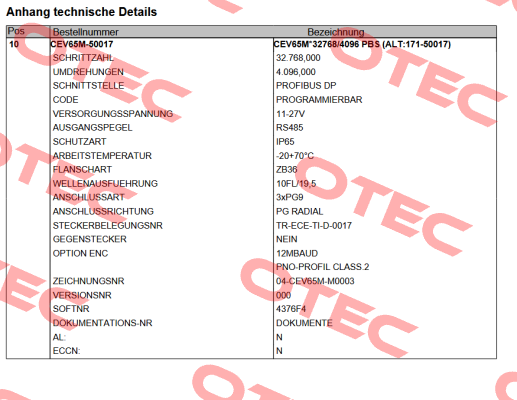 CEV65M-50017 TR Electronic