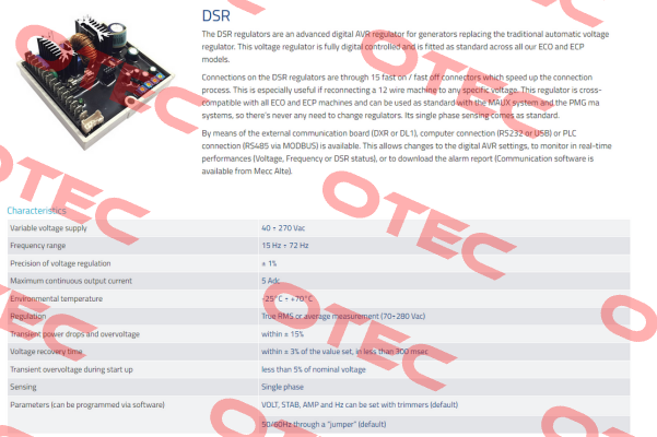 Type DSR / 0391600175 Mecc Alte