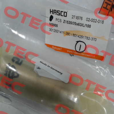 Z1520/20x63/L/100 Hasco