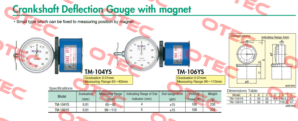 TM-106YS Teclock