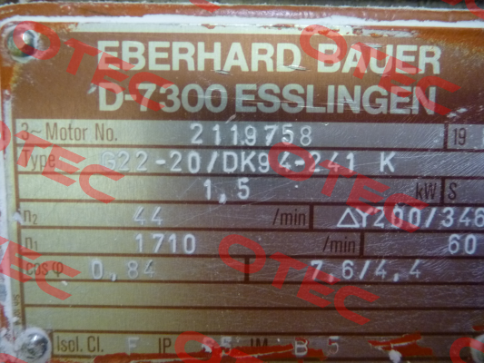 G22-20/DK94-241 k  Bauer