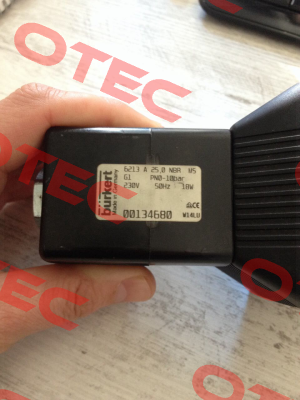 6213 A25,0 NBR M5, PN:00134680 - obsolete, replaced by  00246318  Burkert