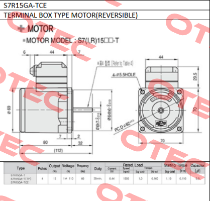S7R15GA-TCE Spg Motor