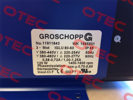 IGLU 80-60 + Typ: Z3 i= 1155:1 Groschopp