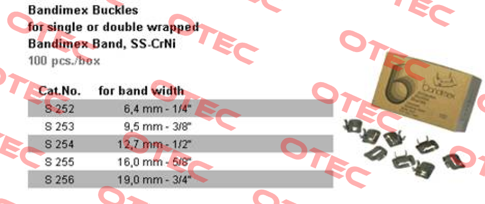 3/8” rostfrei V2A S 253  Bandimex