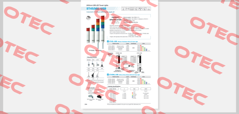 ST56EL-USB-BZ-3-RAG-LB18 Qlight