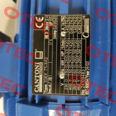 1107A004625IE3 Cantoni