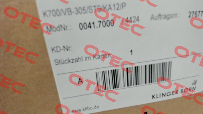 0041.7000 Klinger Born