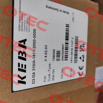 D3-DA-310/A-1811-20 Keba