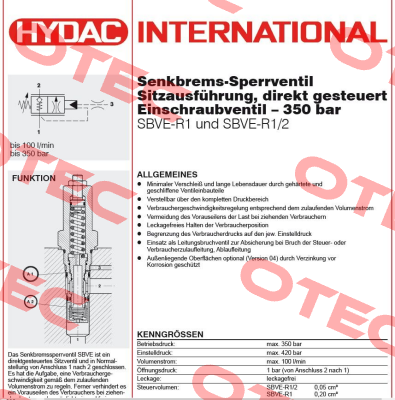 SBVE-R1/2-01X-XXXV Hydac