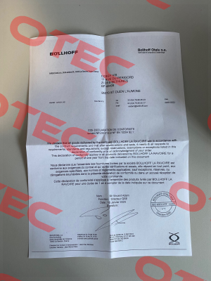 CERTIFICATE OF CONFORMITY NFL 00-015C BOLLHOFFOTALU Böllhoff