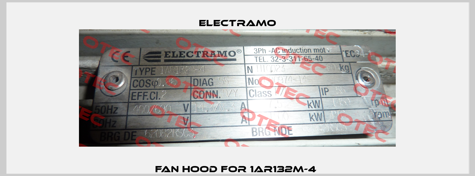 Fan hood for 1AR132M-4  Electramo