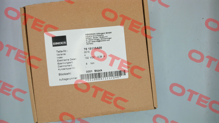76 13113A00-0013 Binder