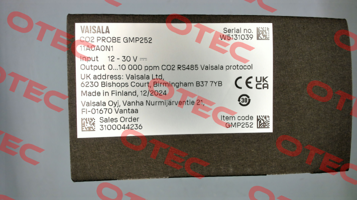 GMP252 11A0A0N1 Vaisala