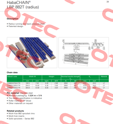 C0882K1200LFTR-N4 Habasit