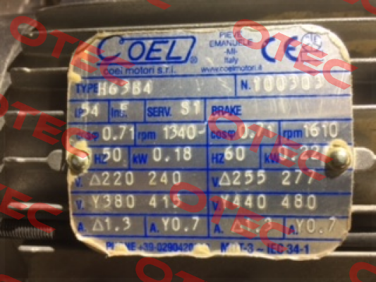 Type H63B4  Coel