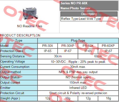 PR-60X Fotek