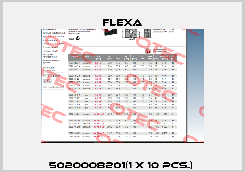 5020008201(1 x 10 pcs.)  Flexa
