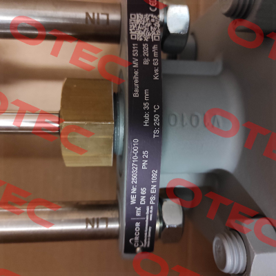 MV 5311 DN 65 PN 25 RTK Regeltechnik