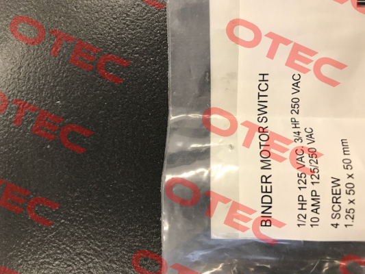 1/2HP 125 VAC. 3/4HP 250 VAC  Binder
