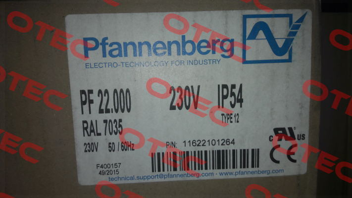 PF22.000 OEM- alternative 11622101055/ PF22.000  Pfannenberg