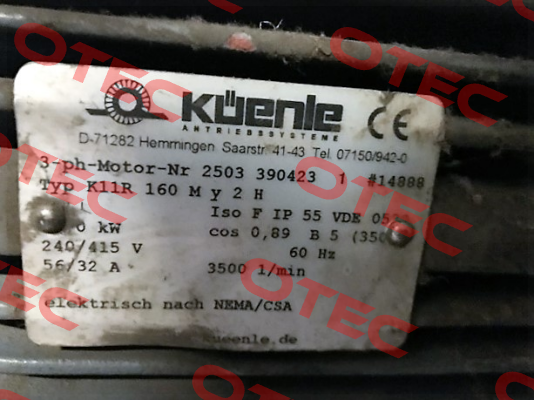 K11R 160 MY2H  oem  Küenle
