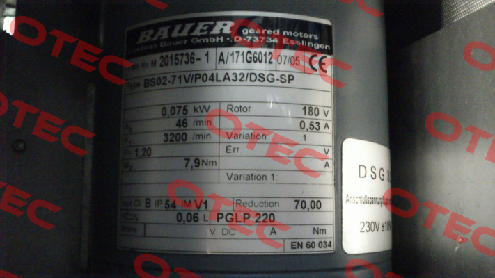 BS02-71 V/P04LA32/DSG-SP  Bauer