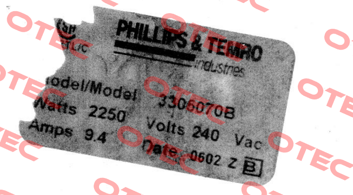 3305070B Phillips-Temro