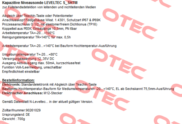  LEVELTEC S-SHTM  Hengesbach