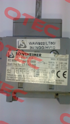 WAW922/LT80/3V /Z33RG/1/NGG/HV10  Sontheimer