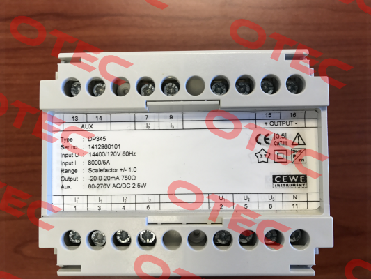 Type: DP345 obsolete, replacement DPT623-156 Cewe