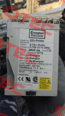 253-PH3G - 24VDC (ANSI 12/14)  CROMPTON INSTRUMENTS (TE Connectivity)