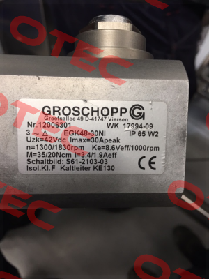 12006301 OEM  Groschopp
