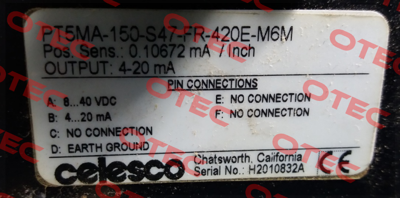 PT5MA-150-S47-FR420E-M6M  Celesco
