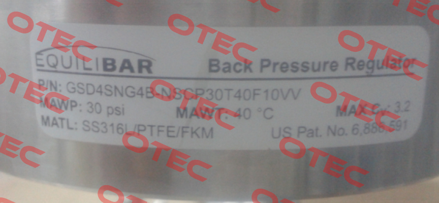 GSD4SNG4B-NSCP30T40F10VV  Equilibar