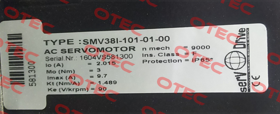 SMV38I-101-01-00 Servotecnica