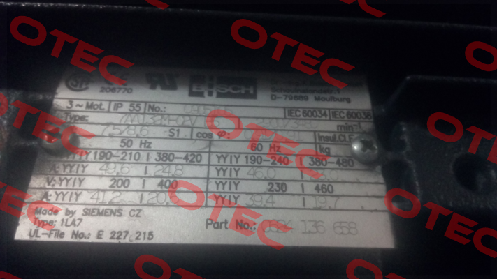 7AA132M-02V B5 obsolete, replacement 0630166796  Busch