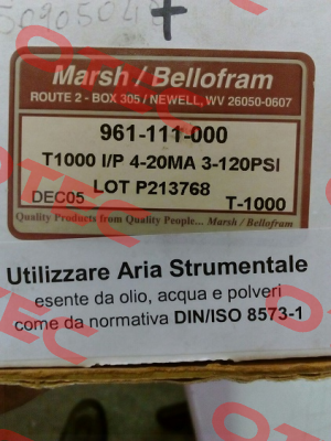 961-111-000 Bellofram