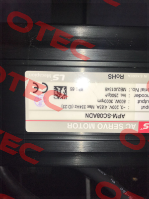 APM - SC08 ADN obsolete, alternative Yaskawa motor SGMJV08 + driver SGDV5R5  LS Mecapion